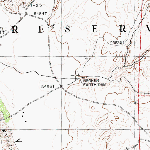 Topographic Map of Slim Canyon, AZ