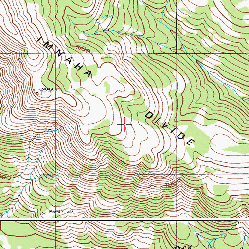 Topographic Map of Imnaha Divide, OR
