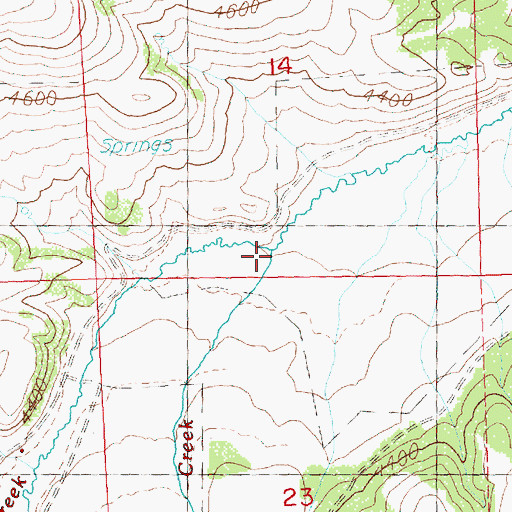 Topographic Map of Indian Creek, OR