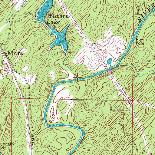 Topographic Map of Black Creek, AL