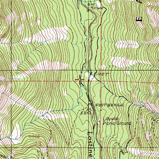 Topographic Map of Irondyke Recreation Site, OR