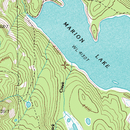 Topographic Map of Jack Creek, OR