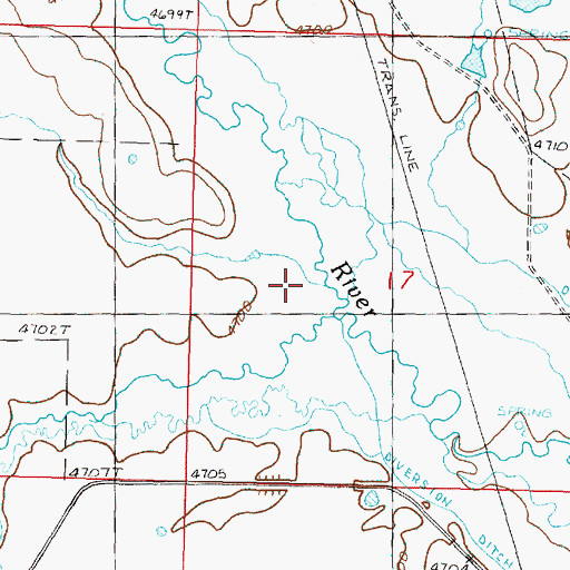 Topographic Map of Jack Creek, OR
