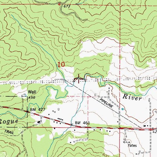 Topographic Map of Jackass Creek, OR