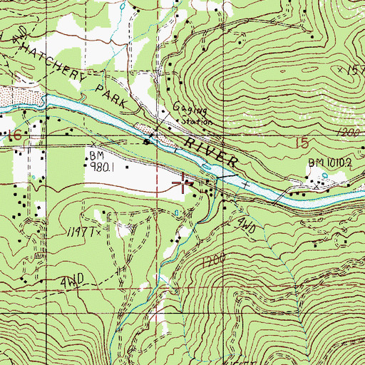 Topographic Map of Jackson Creek, OR