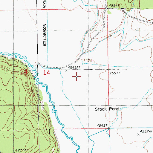 Topographic Map of Jackson Creek, OR