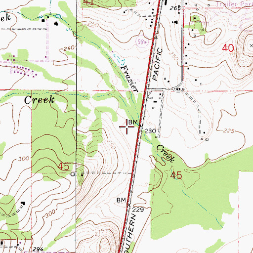 Topographic Map of Jackson Creek, OR