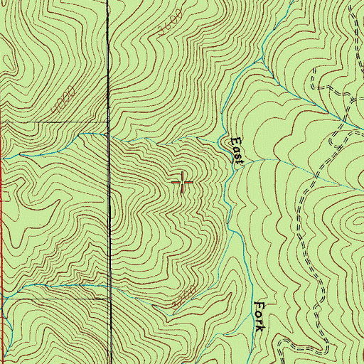 Topographic Map of Janus Butte Trail, OR