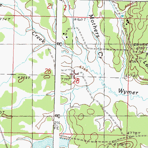Topographic Map of Jenkins Creek, OR