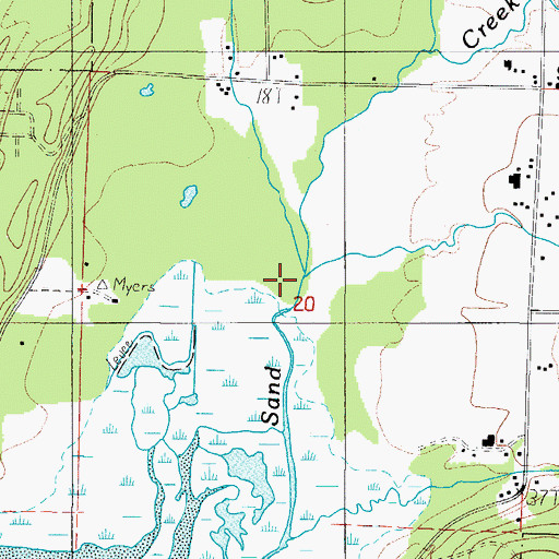 Topographic Map of Jewel Creek, OR