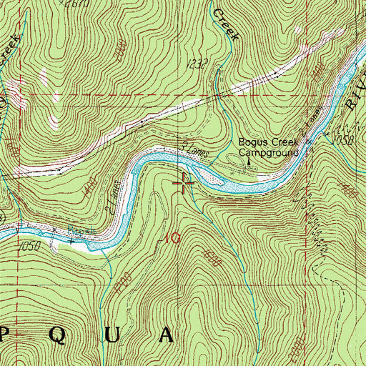 Topographic Map of John Creek, OR