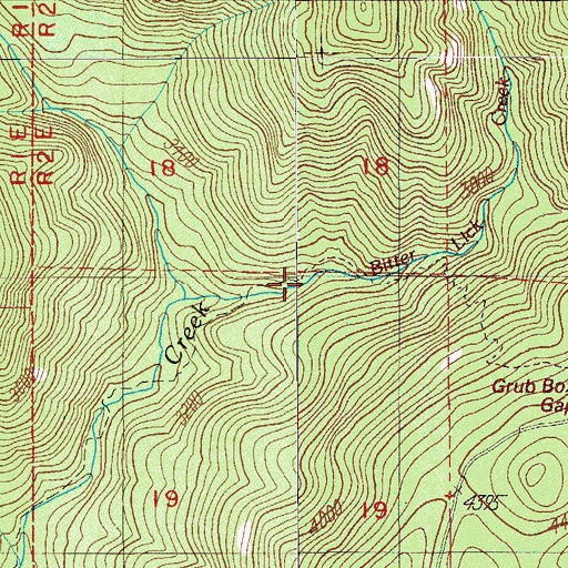 Topographic Map of Johns Camp, OR