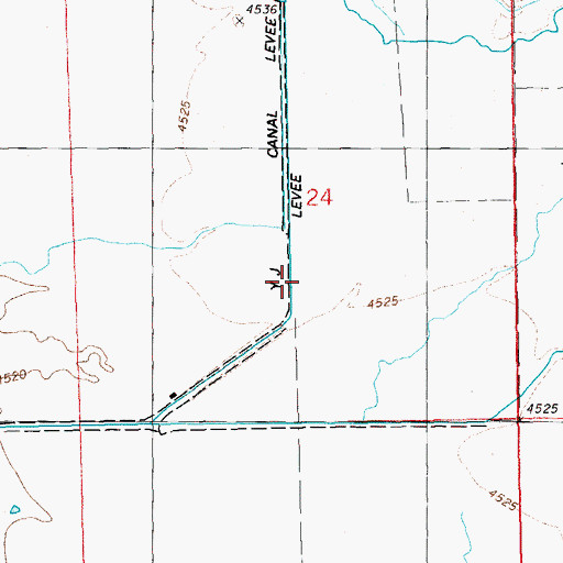 Topographic Map of Johnson Barn, OR
