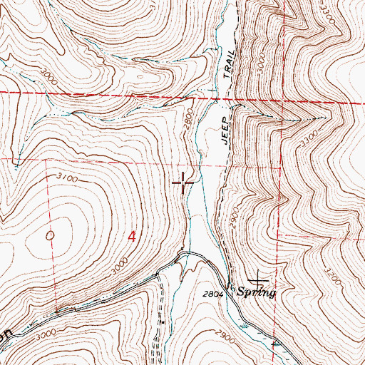 Topographic Map of Johnson Creek, OR