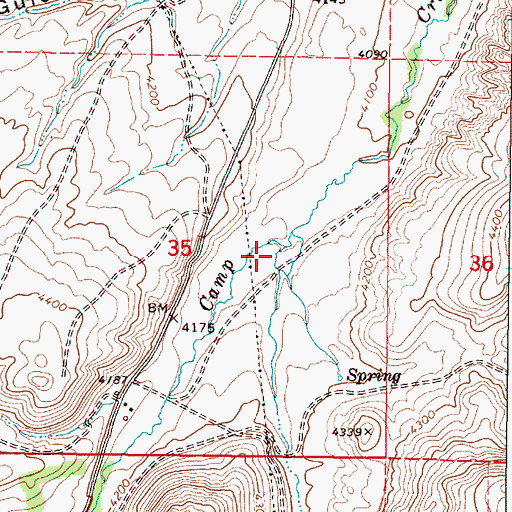 Topographic Map of Johnson Gulch, OR