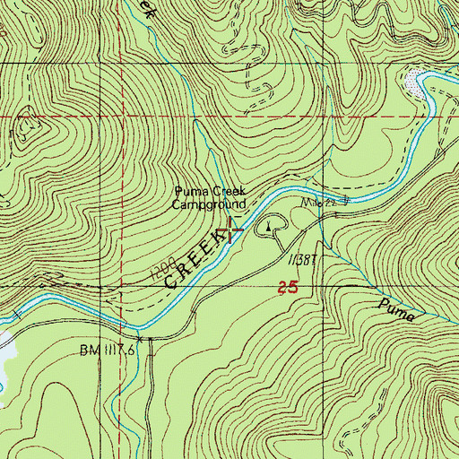 Topographic Map of Jones Creek, OR