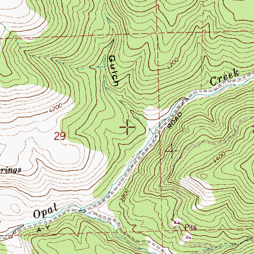 Topographic Map of Jones Gulch, OR