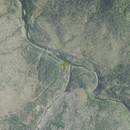Aerial/Satellite Image of Josephine Creek, OR