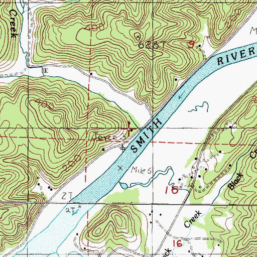 Topographic Map of Joyce Creek, OR
