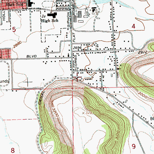 Topographic Map of Juniper Canyon, OR