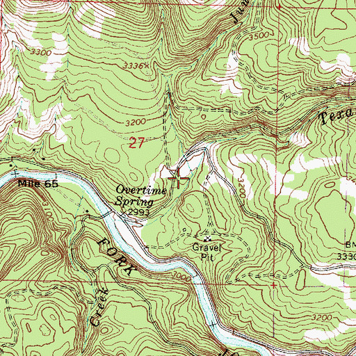 Topographic Map of Juniper Creek, OR