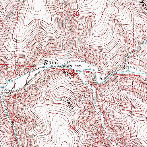 Topographic Map of Juniper Creek, OR