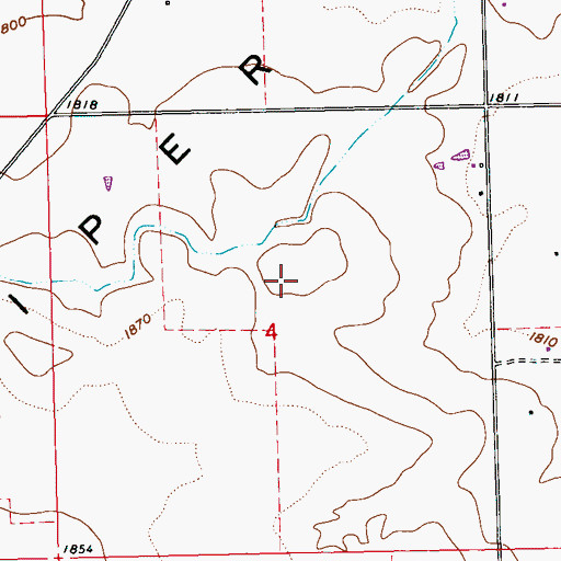 Topographic Map of Juniper Flat, OR