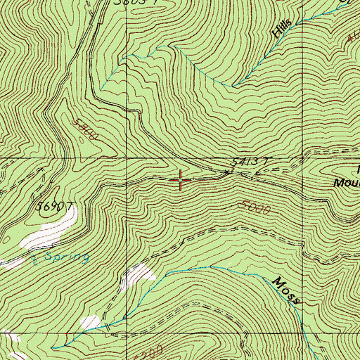 Topographic Map of Juniper Ridge, OR