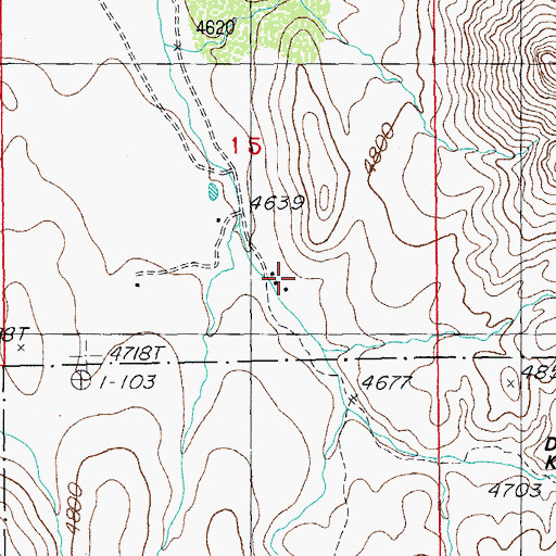 Topographic Map of Snure Ranch, AZ