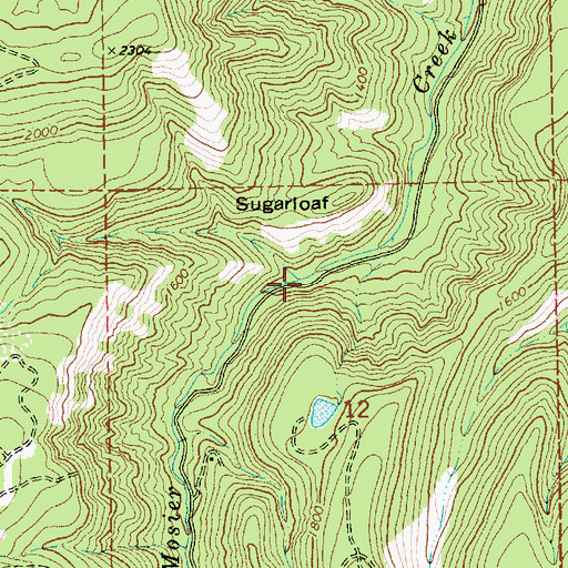 Topographic Map of Kellar Creek, OR