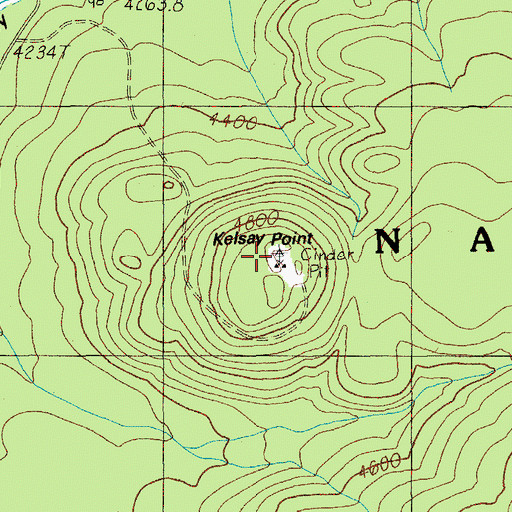 Topographic Map of Kelsay Point, OR