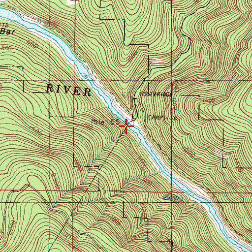 Topographic Map of Kelsey Creek, OR
