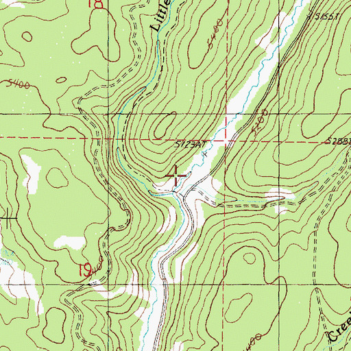 Topographic Map of Keystone Gulch, OR