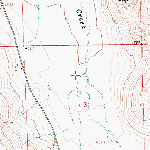 Topographic Map of King Creek, OR
