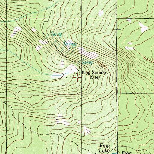 Topographic Map of King Spruce Camp, OR