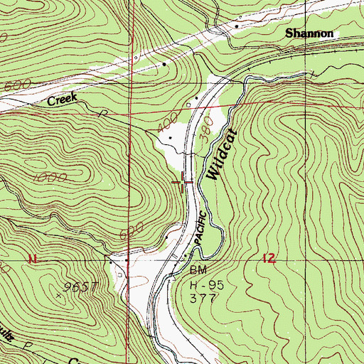 Topographic Map of Kirk Creek, OR