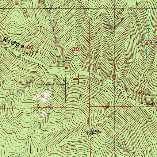 Topographic Map of Kitson Ridge Trail, OR