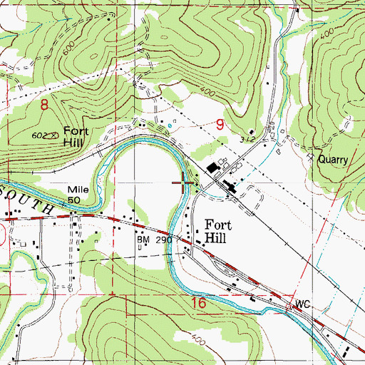 Topographic Map of Klees Creek, OR