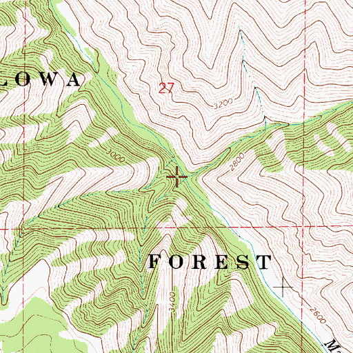 Topographic Map of Kuhn Canyon, OR
