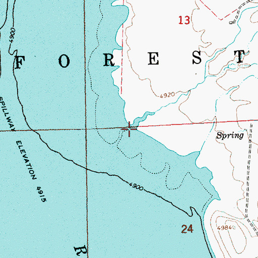 Topographic Map of La Sere Creek, OR