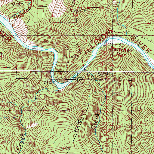 Topographic Map of Labrador Creek, OR