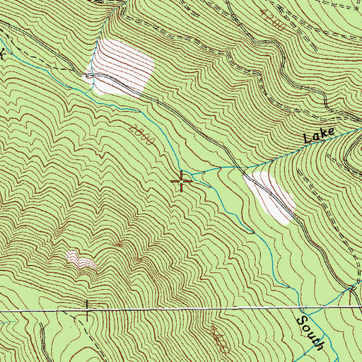 Topographic Map of Lake Creek, OR