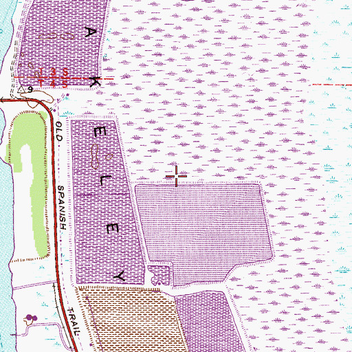 Topographic Map of Blakeley Island, AL