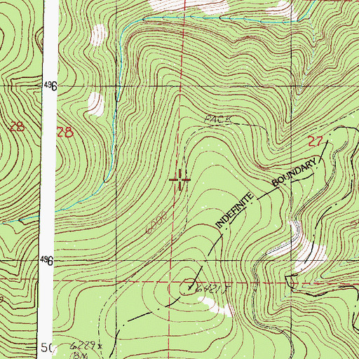Topographic Map of Lake Creek Trail, OR