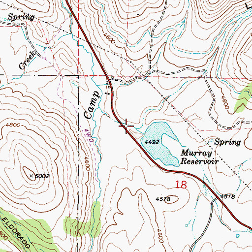 Topographic Map of Lake Gulch, OR