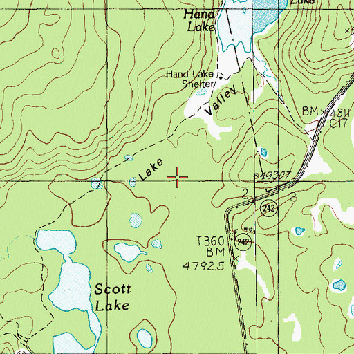 Topographic Map of Lake Valley, OR