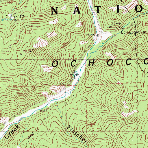 Topographic Map of Lakin Place, OR