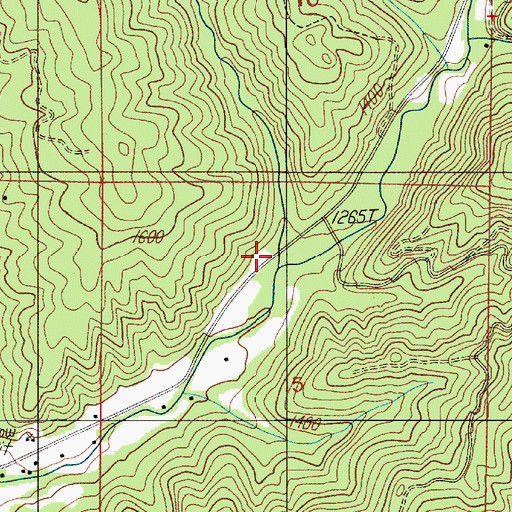Topographic Map of Lally Creek, OR