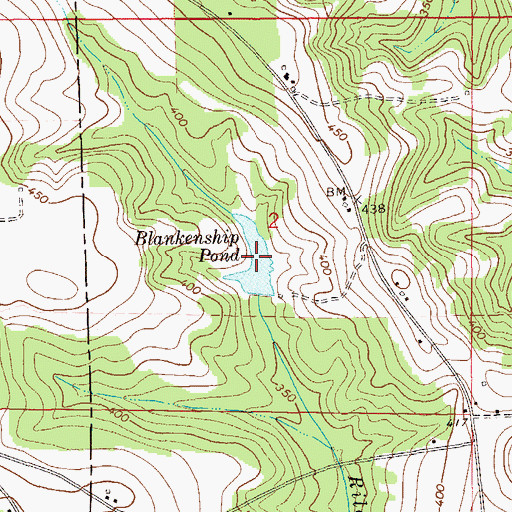 Topographic Map of Blankenship Pond, AL