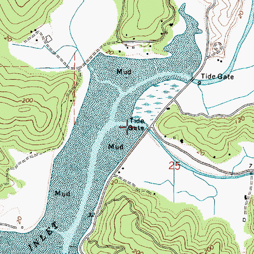 Topographic Map of Larson Slough, OR